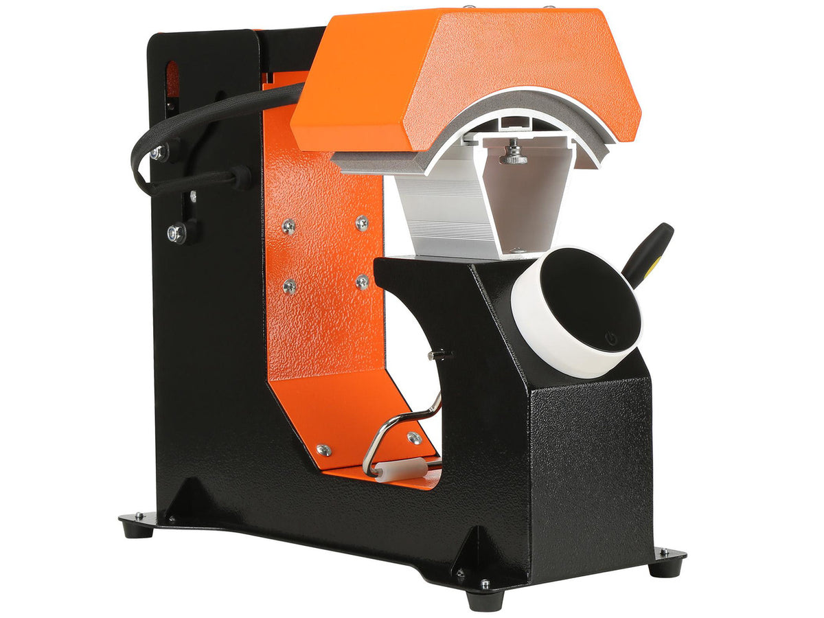 3-in-1 Auto Hat Heat Press with 3pcs Interchangeable Platens(6.6" x 2.7", 6.6" x 3.8", 6.1" x 3"), Automatic Release&Press Knob-Style Digital Control Panel Tested to UL Standards