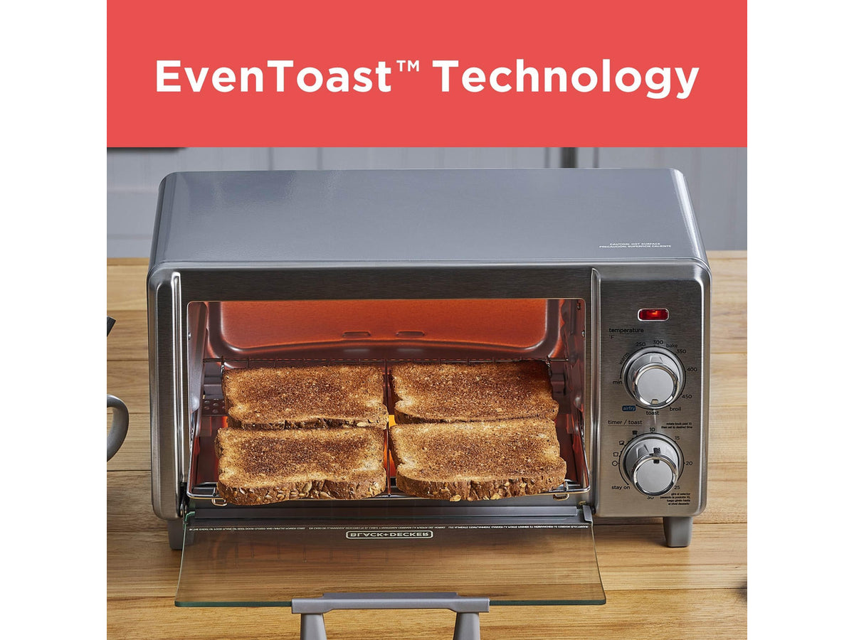 4-Slice Air Fry Toaster Oven, 5-in-1 Countertop Oven