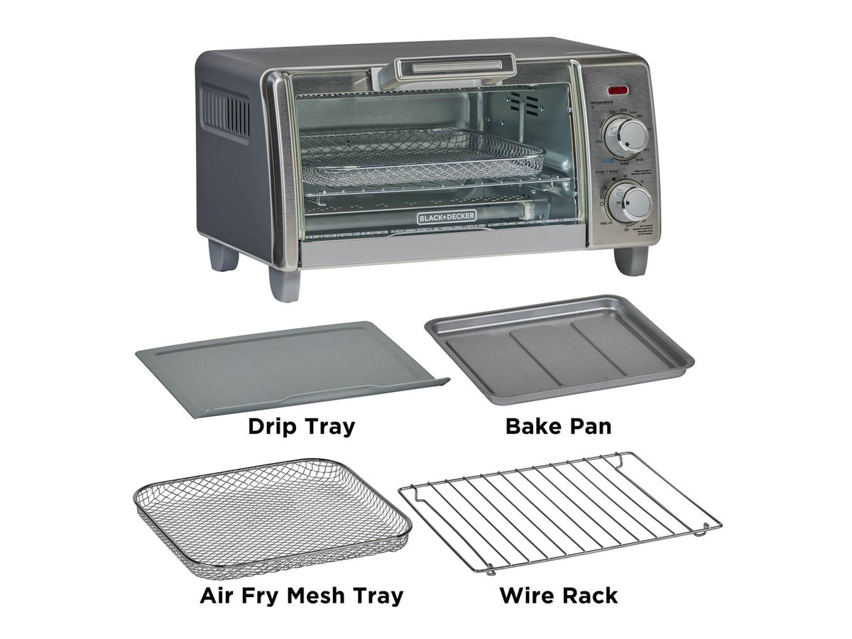 4-Slice Air Fry Toaster Oven, 5-in-1 Countertop Oven