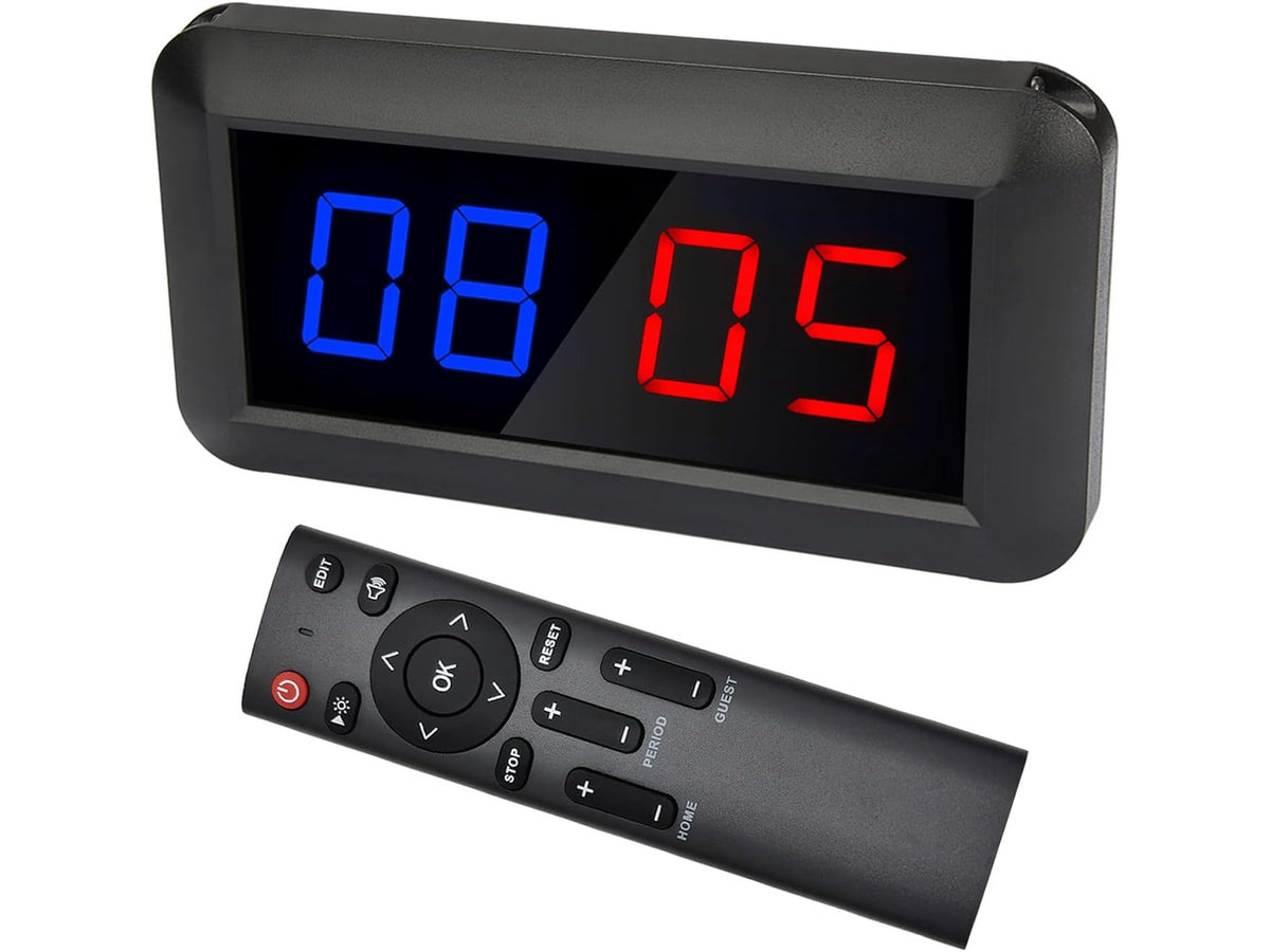 Portable Electronic Scoreboard with Remote Digital Score Keeper for Basketball, Ping Pong & Volleyball
