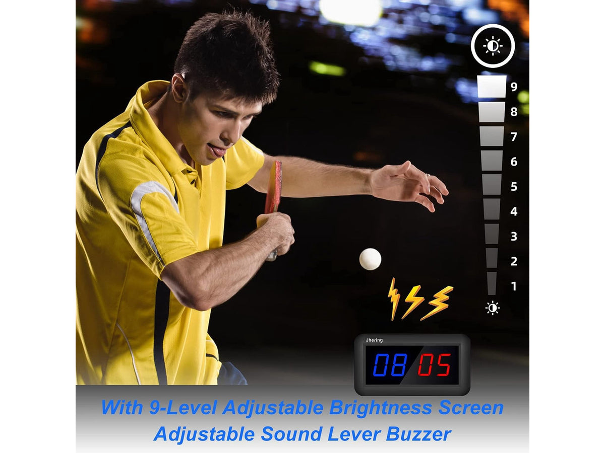 Portable Electronic Scoreboard with Remote Digital Score Keeper for Basketball, Ping Pong & Volleyball