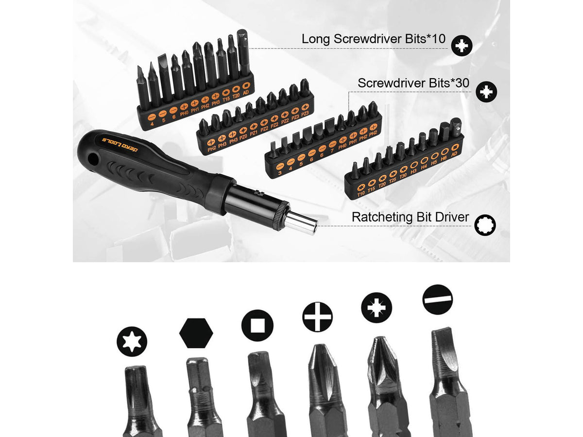 218-Piece General Household Hand Tool kit, Professional Auto Repair Tool Set for Homeowner, General Household Hand Tool Set with Plier, Screwdriver Set, Socket Set, with Portable Storage Case