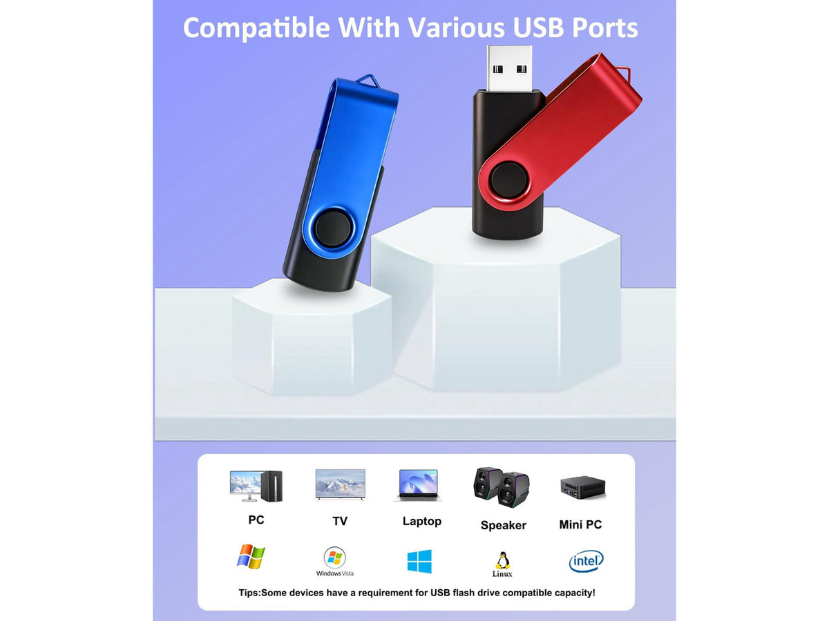 4GB USB Flash Drive 20 Pack Nicepicten Bulk USB 2.0 Thumb Drive FAT32 Flash Drives Multipack Swivel Jump Zip Drive USB Memory Stick with Label & Lanyards (4GB Black)