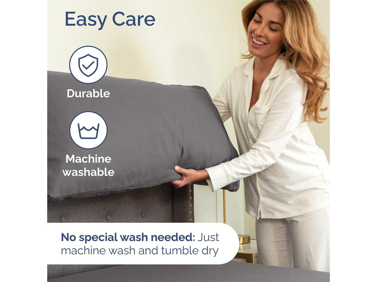 Cal King 6 Piece Sheet Set - Comfy Breathable & Cooling - Ultra Soft Hotel Luxury Bedding Set w/ 8-16 Inch Deep Pockets - 1 Flat & 1 Fitted Sheet & 4 Pillowcases - Wrinkle Free & Easy Care - Dark Grey