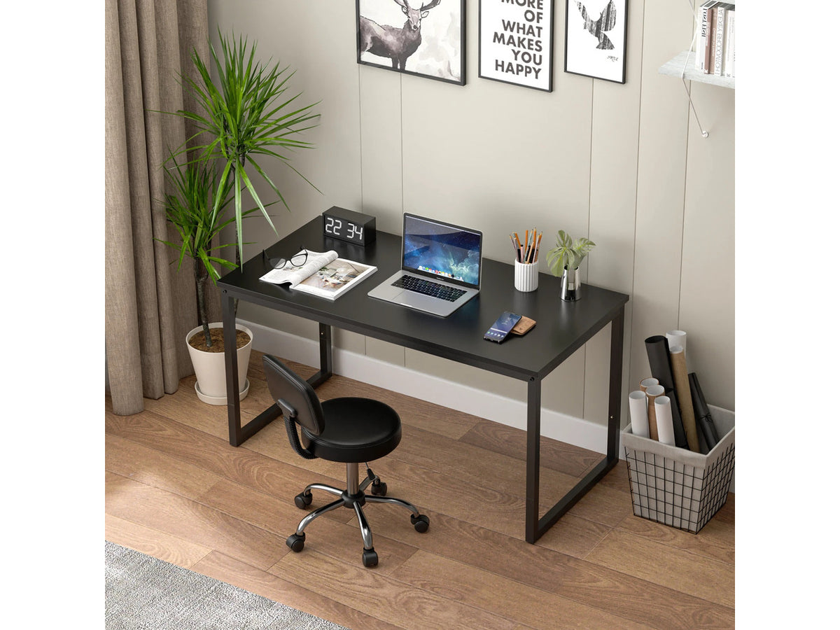 47" Computer Writing Desk Modern Study Office PC Laptop Desk Corner Table Black