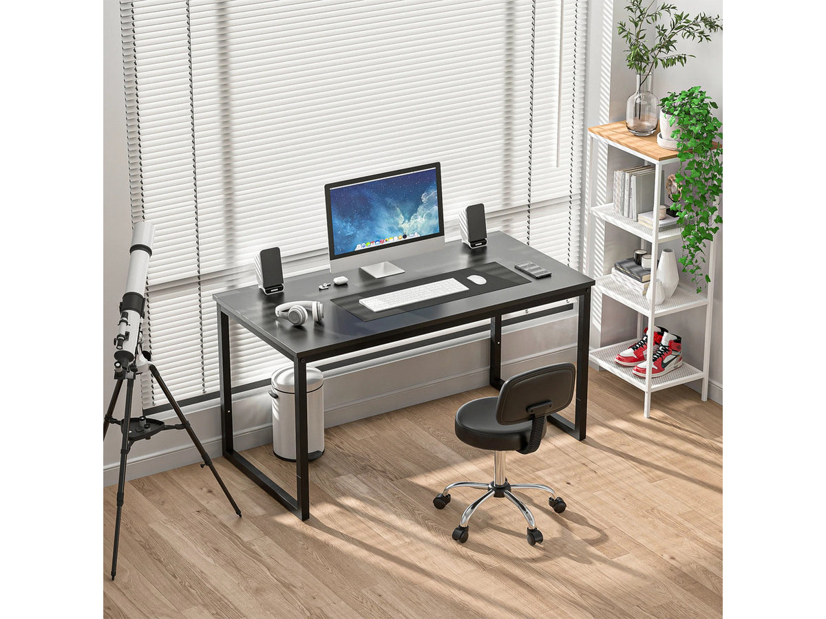 47" Computer Writing Desk Modern Study Office PC Laptop Desk Corner Table Black