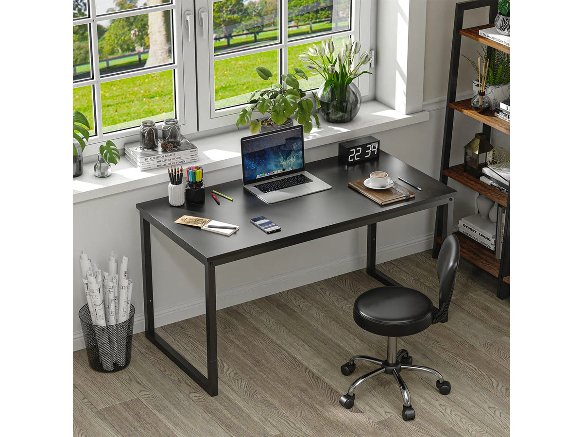 47" Computer Writing Desk Modern Study Office PC Laptop Desk Corner Table Black