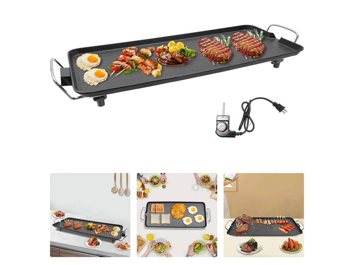 1500W Outdoor Camping Backyard Electric Grill Tabletop Outdoor Barbecue Grill