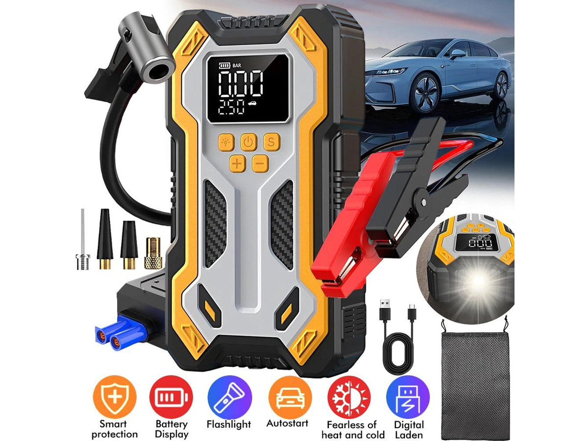 10000A Car Jump Starter Air compressor Booster Jumper Car Power Bank Charger USA