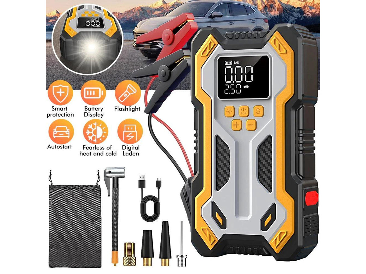 10000A Car Jump Starter Air compressor Booster Jumper Car Power Bank Charger USA