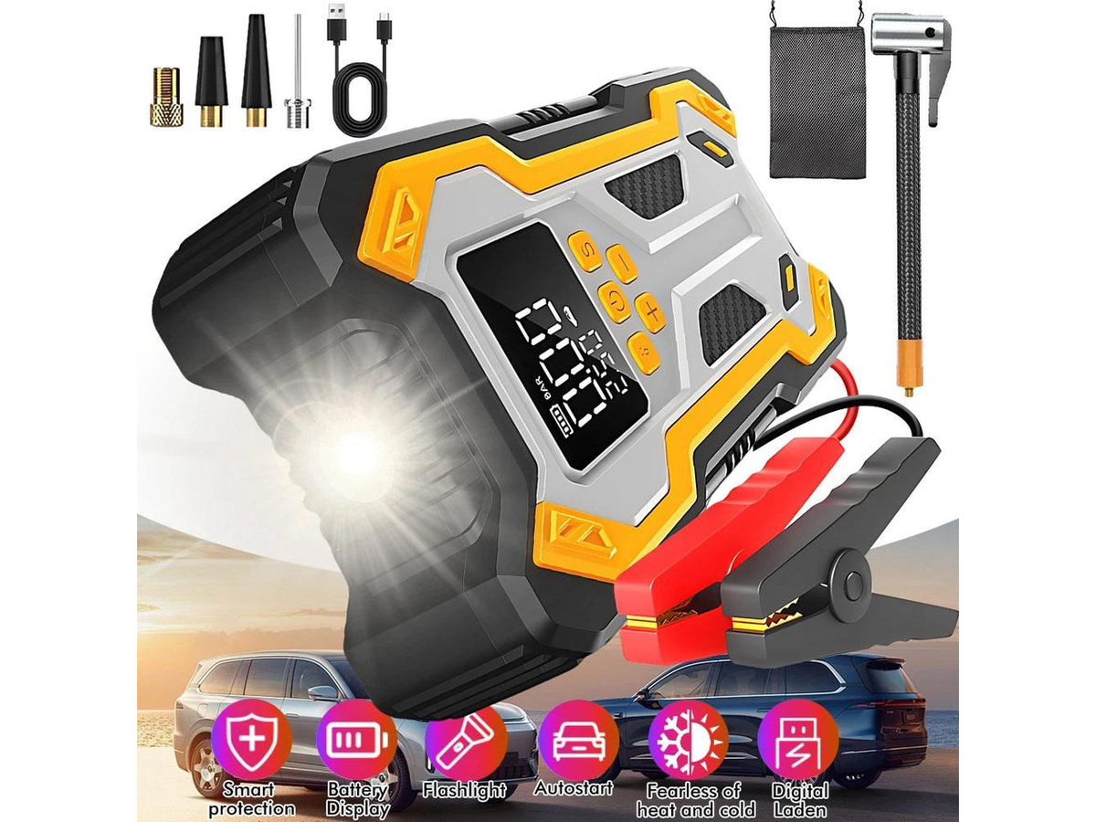 10000A Car Jump Starter Air compressor Booster Jumper Car Power Bank Charger USA