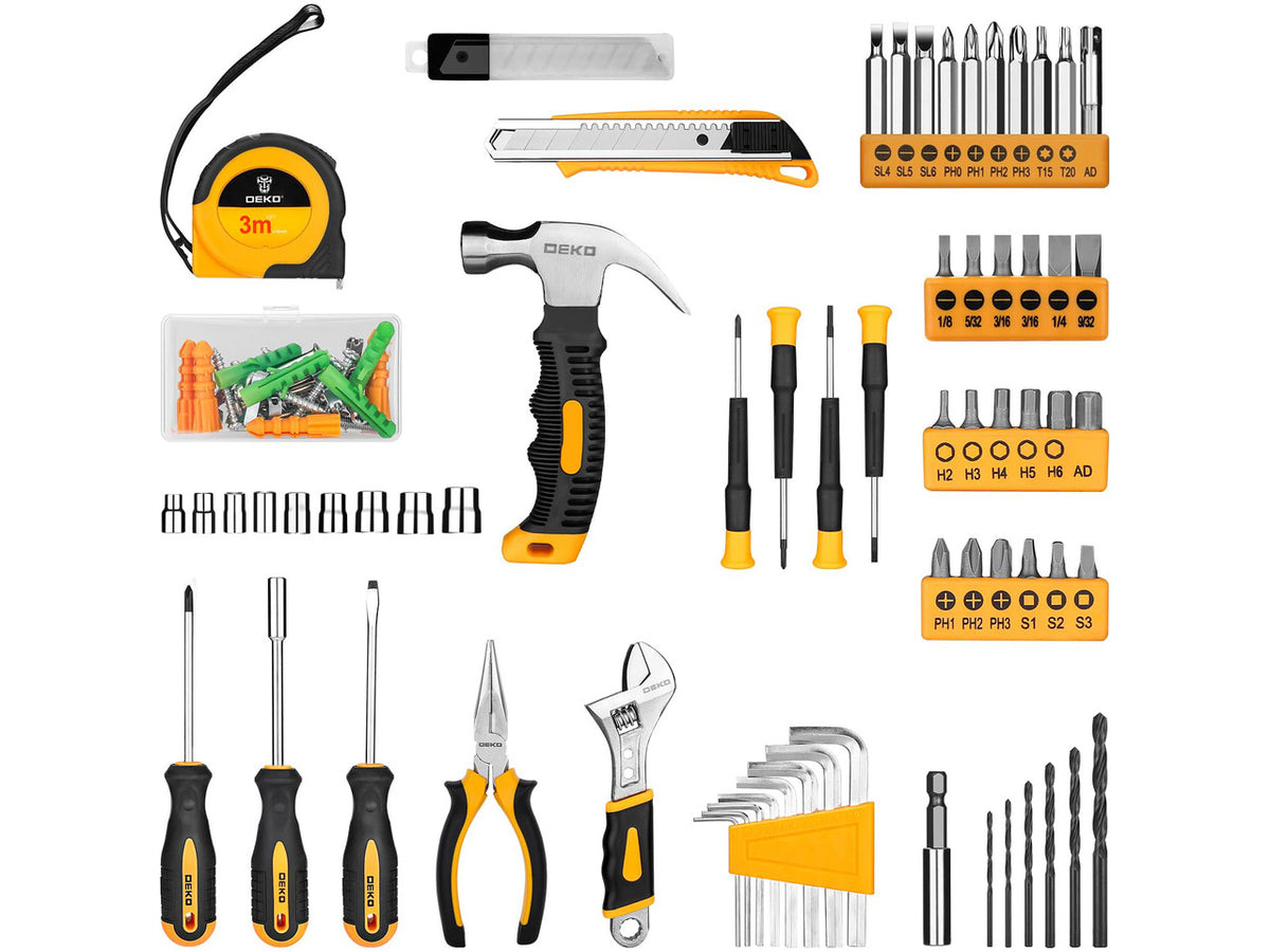 Tool SetTool Kit with 8V Cordless Drill,Tool Box with Drill,Hand Drill Set for Men & Women,Home Tool Kits for House Repair,Handyman,DIY 126 Piece
