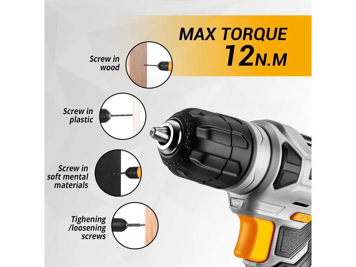 Tool SetTool Kit with 8V Cordless Drill,Tool Box with Drill,Hand Drill Set for Men & Women,Home Tool Kits for House Repair,Handyman,DIY 126 Piece