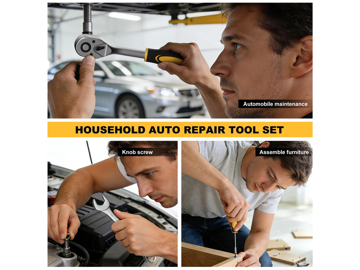 209 Piece Tool Kit for Home Socket Wrench Auto Repair Tool Set,General Household Tool box,Basic Hand Tool Kit,Perfect for Homeowner, Diyer, Handyman