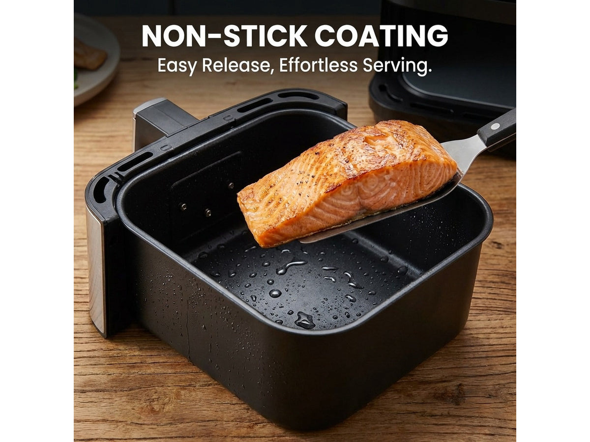 12L Visual Air Fryer, 1400W Digital Air Fryer with Viewing Window, 12 Preset Menus, 360° Hot Air Circulation, Removable Nonstick Basket, Family Size Countertop Air Fryer Aenaeder