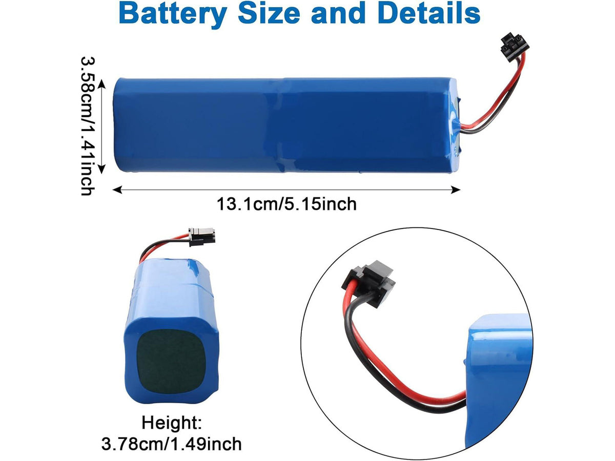 14.4V 92.16Wh 6400mAh PA61 Compatible for RoboVac X8,T226X,RoboVac X8 Pro, Pro SES,Hybrid White Robot Vacuum Cleaner