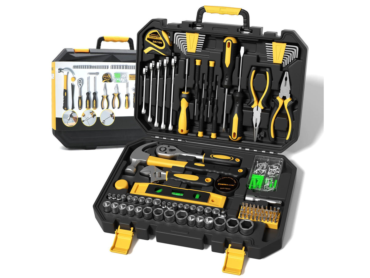 209 Piece Tool Kit for Home Socket Wrench Auto Repair Tool Set,General Household Tool box,Basic Hand Tool Kit,Perfect for Homeowner, Diyer, Handyman