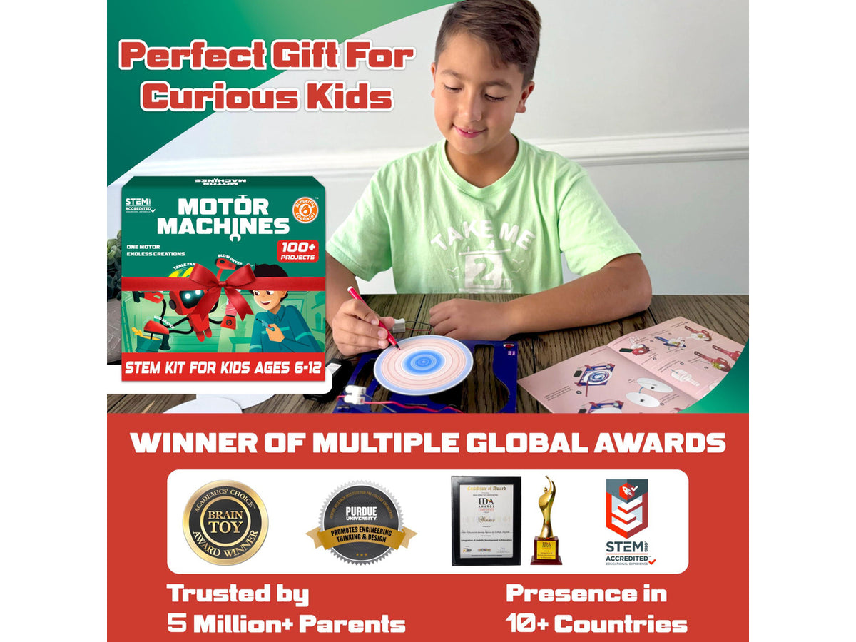 100+STEM Robotics Gift Kits for Ages 6-10-13 Boys Girls