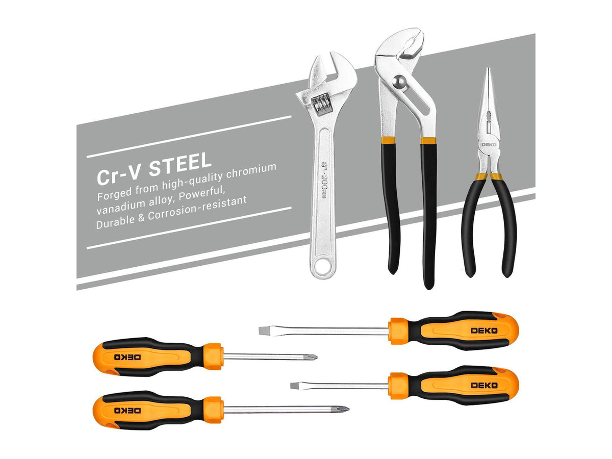 192 Piece Mechanics Tool Set Socket Wrench Set, Plastic Storage Case with Auto Repair Hand Tool Kit Wrench Tool Box Set