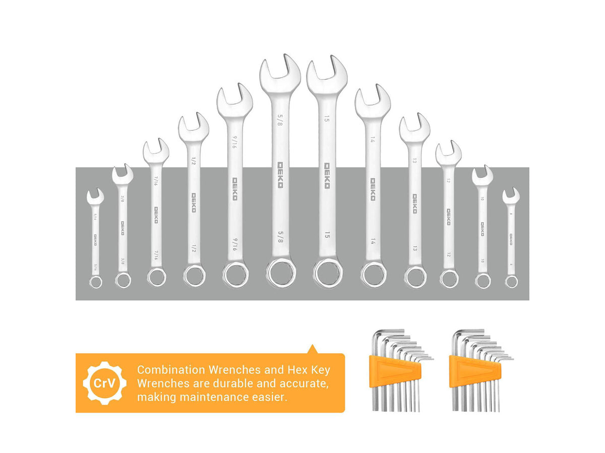 192 Piece Mechanics Tool Set Socket Wrench Set, Plastic Storage Case with Auto Repair Hand Tool Kit Wrench Tool Box Set