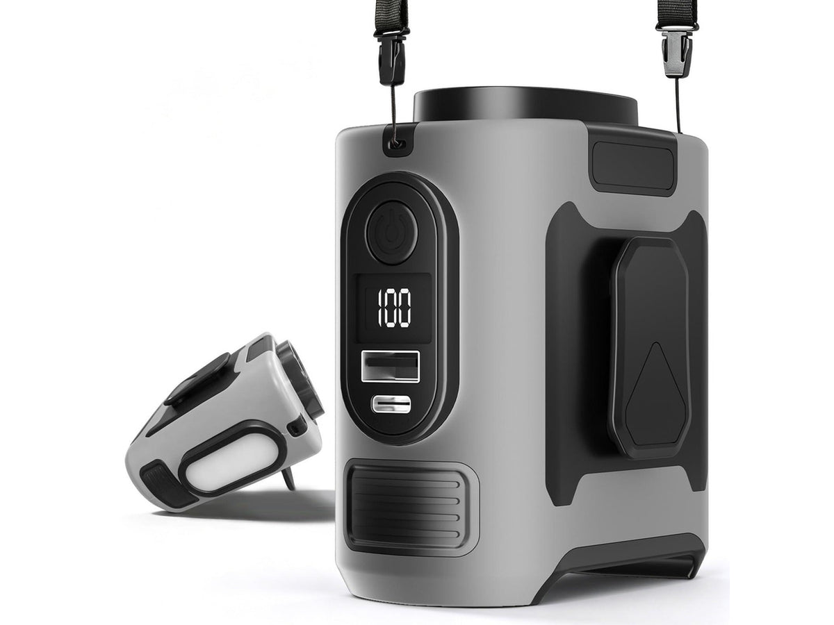 10000mAh Portable Waist Fan Clip on, Personal Cooling for Outdoor