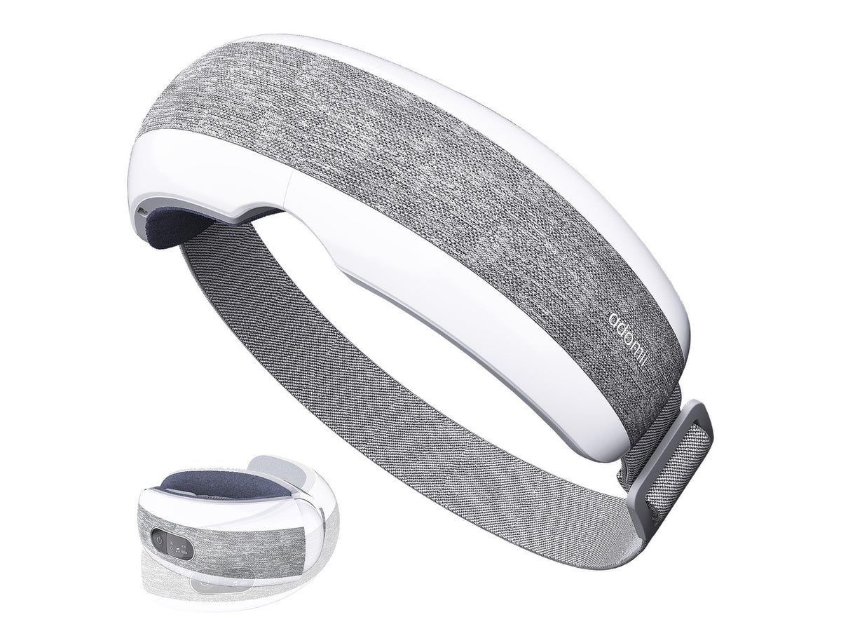 Heated Eye Massager, Bluetooth, Migraine & Dry Eye Relief, Cordless | eye mask massager with heat, stream music wirelessly & for eye strain, headaches, dry eyes, sinus pressure & sleep