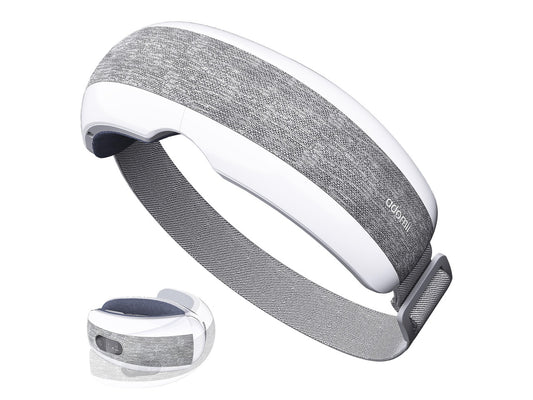 Heated Eye Massager, Bluetooth, Migraine & Dry Eye Relief, Cordless | eye mask massager with heat, stream music wirelessly & for eye strain, headaches, dry eyes, sinus pressure & sleep
