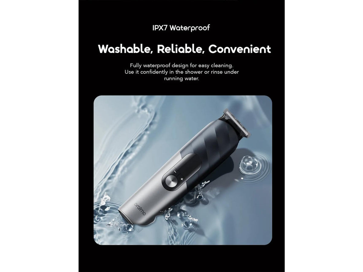 All-in-One Grooming Kit for Men, Electric Cordless Trimmer | IPX7 Waterproof Hair Clipper, Beard Trimmer, Nose Ear Trimmer, Body Shaver, 3-Speed Settings, Facial & Body Grooming Kit