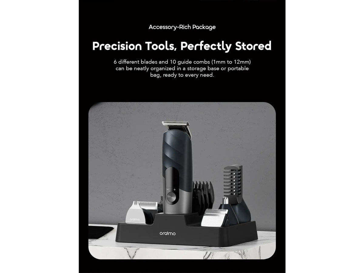 All-in-One Grooming Kit for Men, Electric Cordless Trimmer | IPX7 Waterproof Hair Clipper, Beard Trimmer, Nose Ear Trimmer, Body Shaver, 3-Speed Settings, Facial & Body Grooming Kit