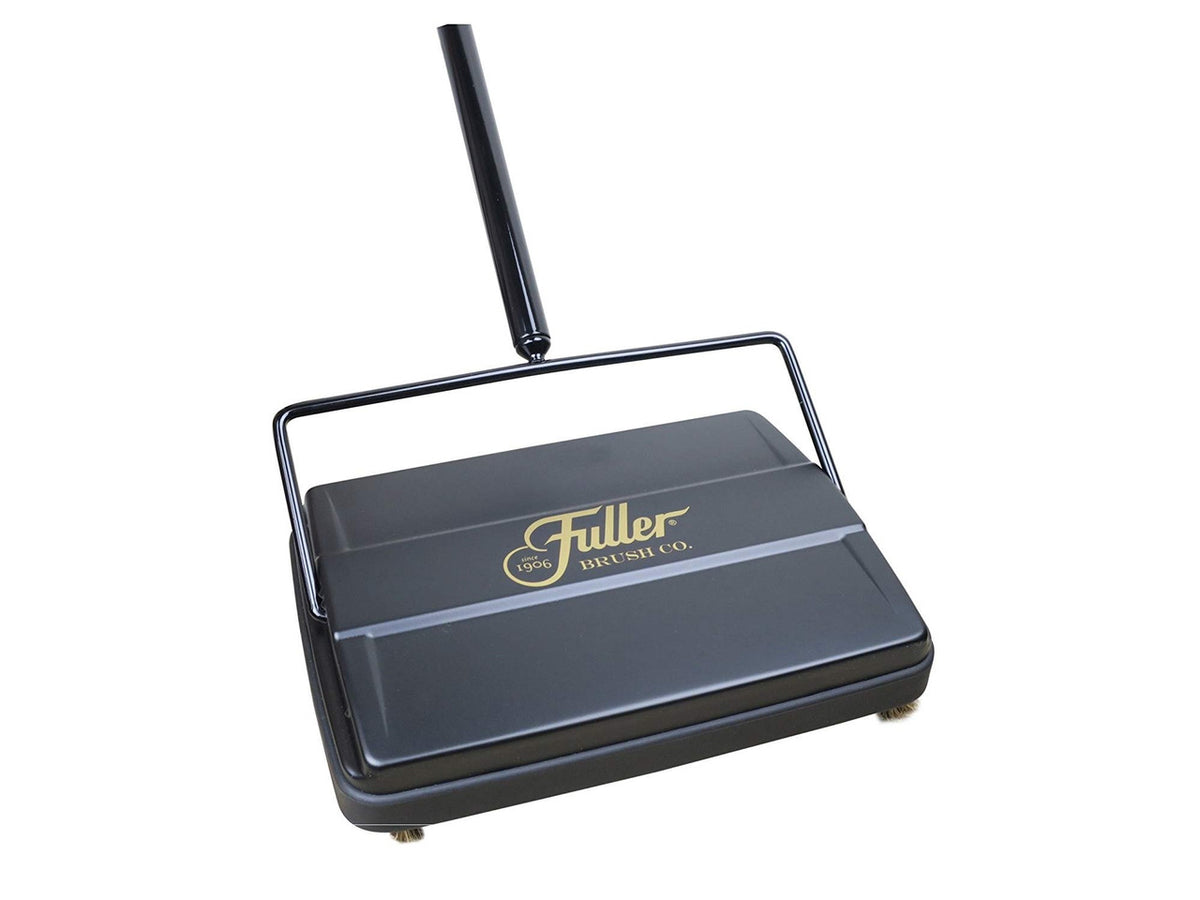 17027 Electrostatic Carpet & Floor Sweeper - 9" Cleaning Path - Lightweight - Ideal for Crumby Messes - Works On Carpets & Hard Floor Surfaces - Black