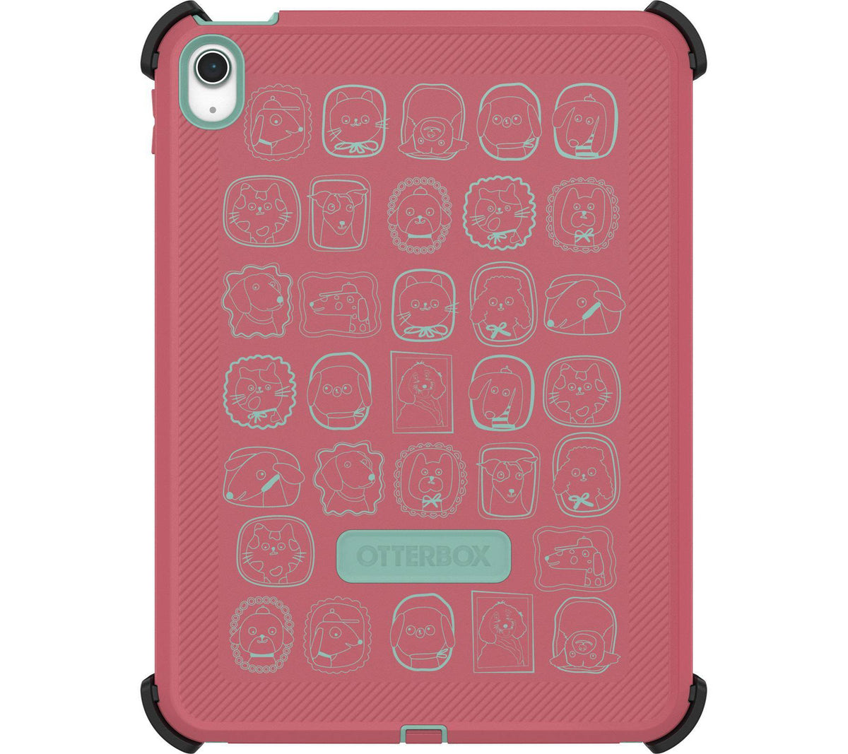 OtterBox iPad A16/10th Gen Defender Series Pro Kids Case - Pawfect Parade Pink