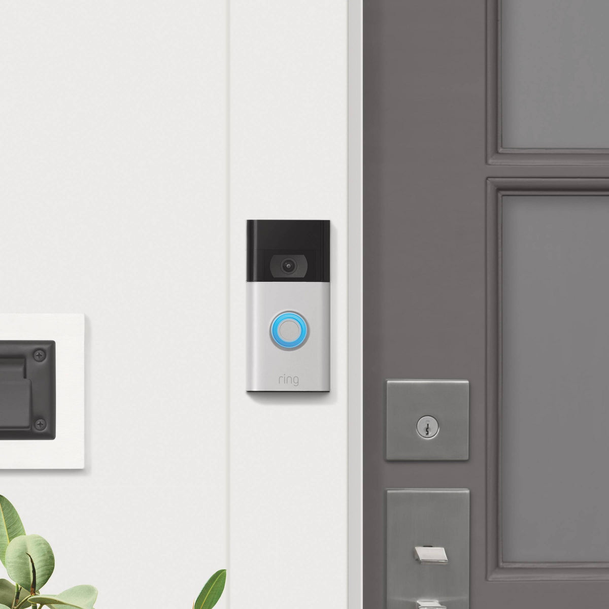 Ring 1080p Wireless Video Doorbell - Satin Nickel