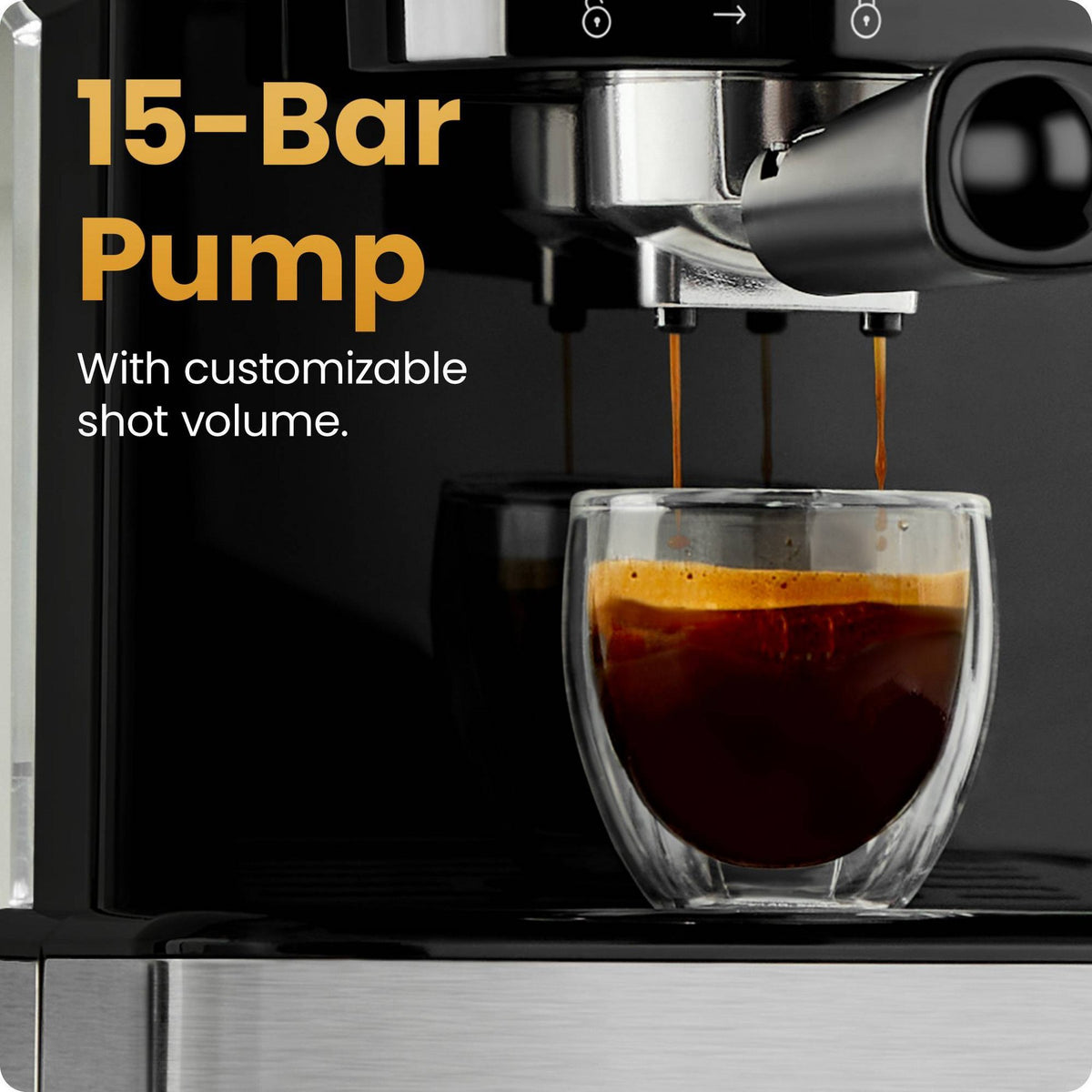 Chefman CraftBrew Espresso Machine Stainless Steel