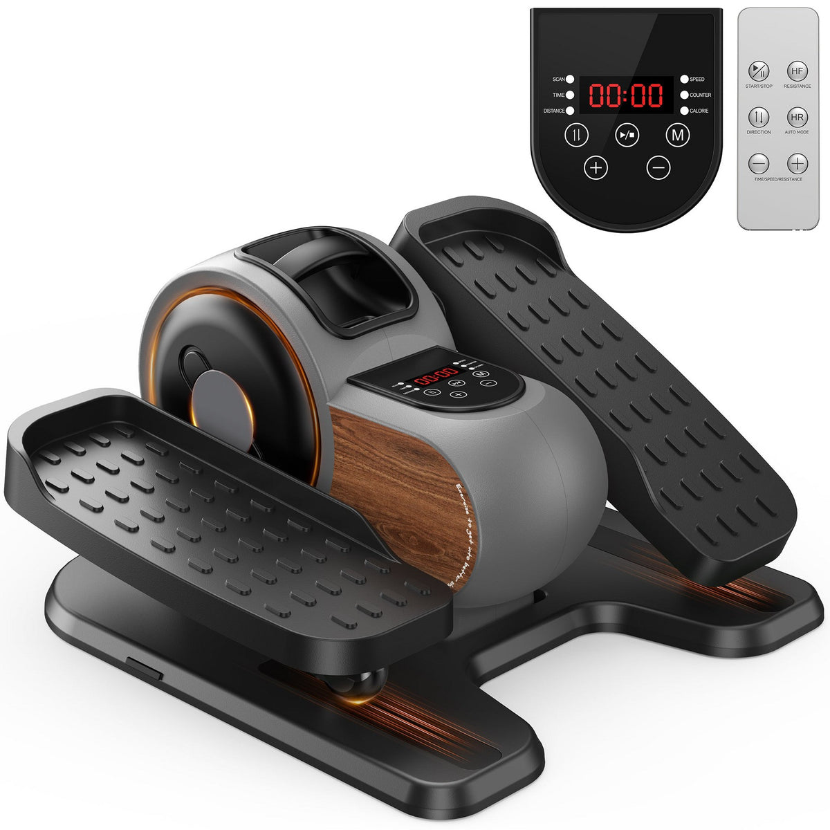 YOSUDA Under Desk Elliptical Machine, Elliptical Leg Exerciser Portable Electric Seated Pedal Exerciser