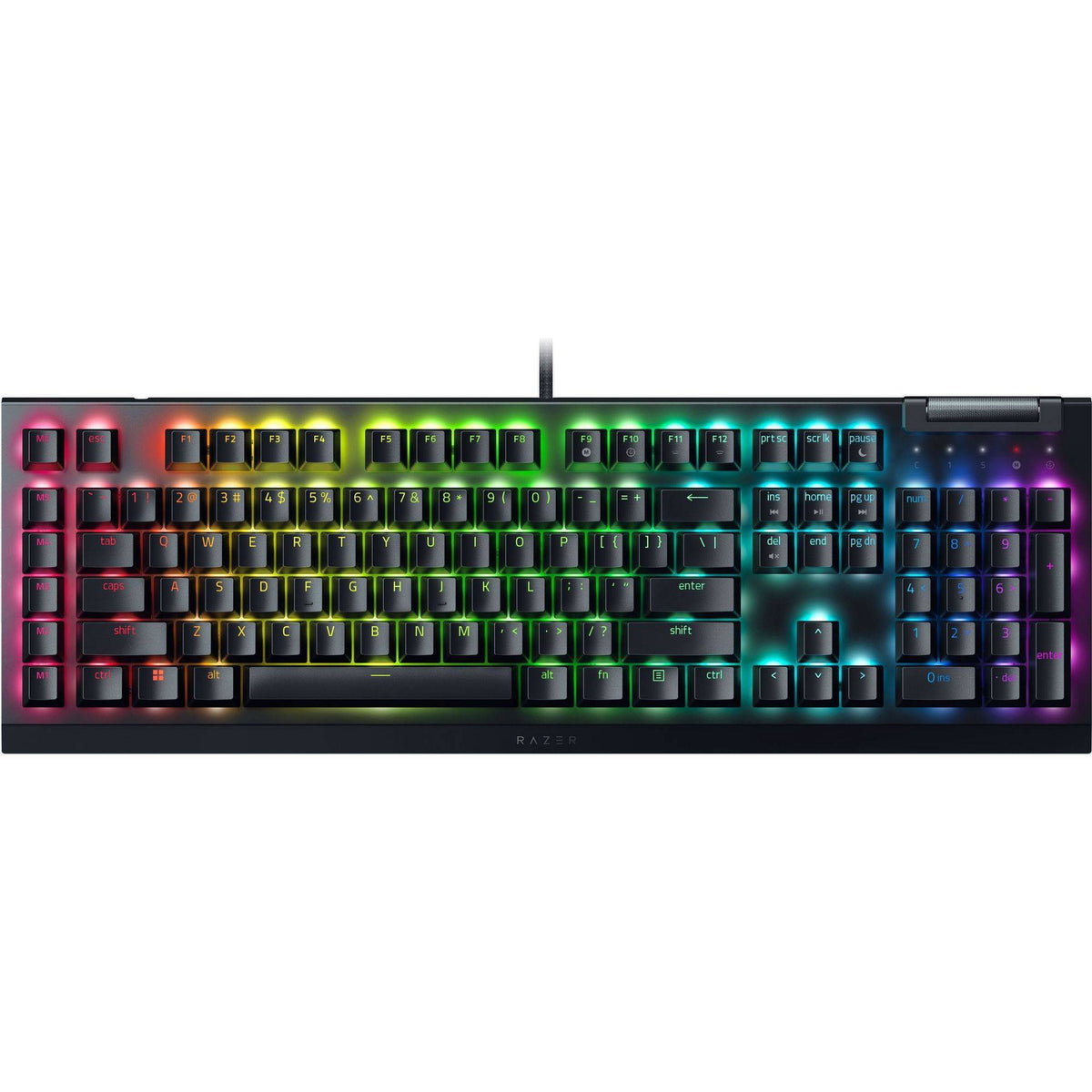 Razer BlackWidow V4 X Mechanical Gaming Keyboard with Razer Chroma RGB: Aluminum Alloy, USB Powered