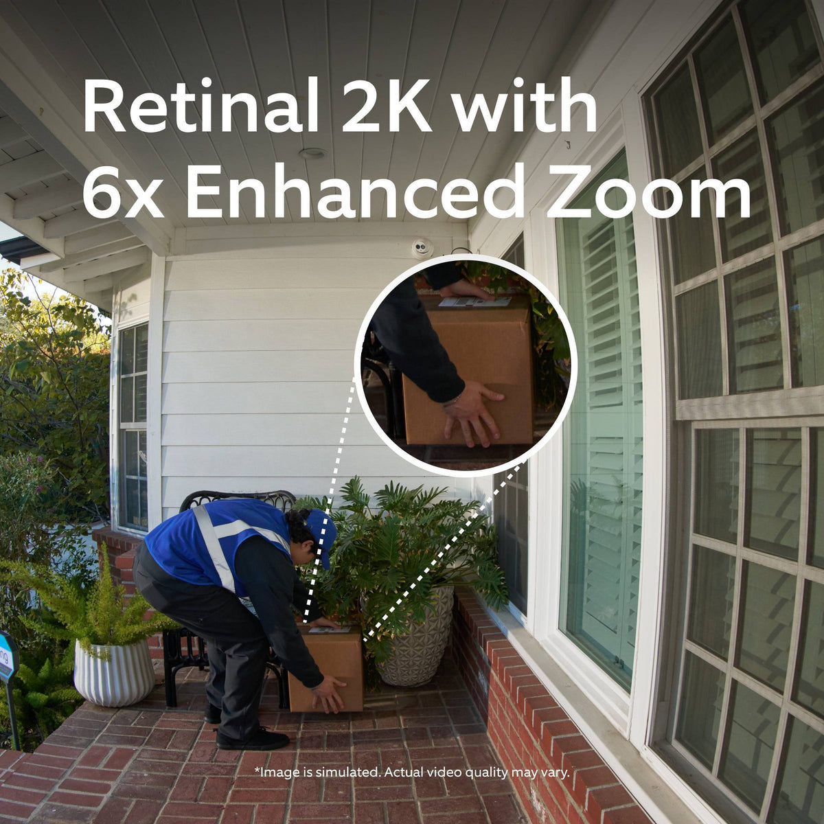 Ring Battery Doorbell 2K Plus Outdoor Video Doorbell with Wi-Fi, Retinal 2K, 6x Enhanced Zoom and Night Vision