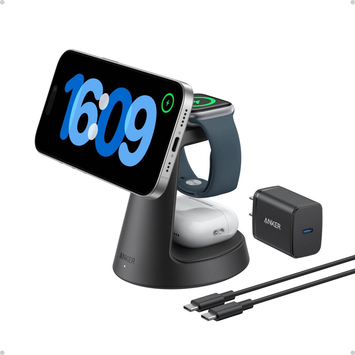 Anker MagGo 3 in 1 Wireless Charging Station Dock Stand