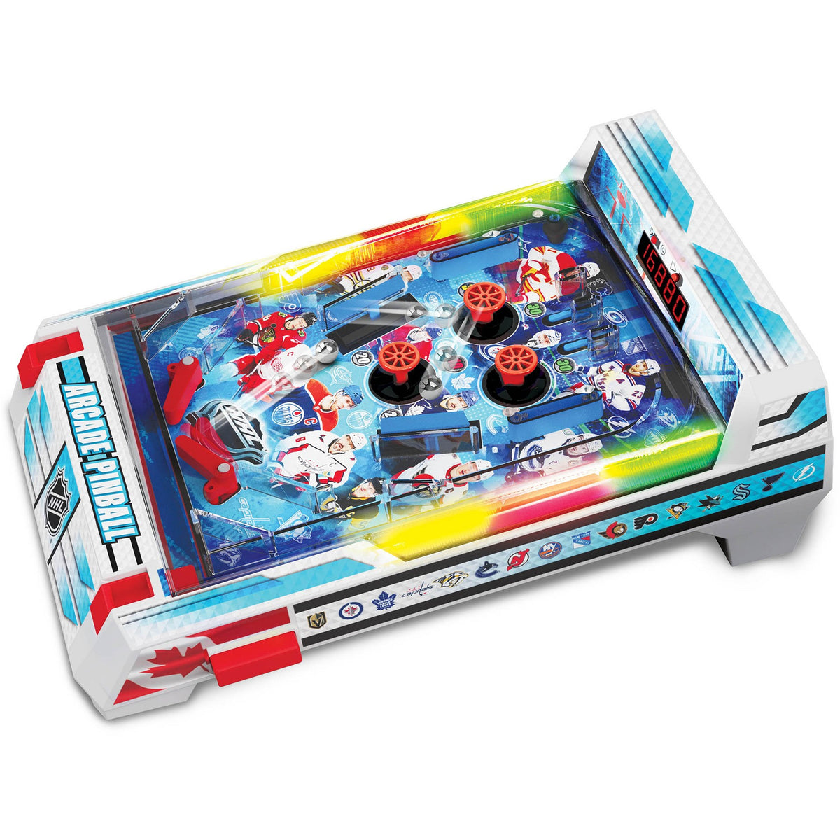 Ambassador Games: NHL Arcade Pinball - Light & Sound Tabletop Sports Game,Age 6+