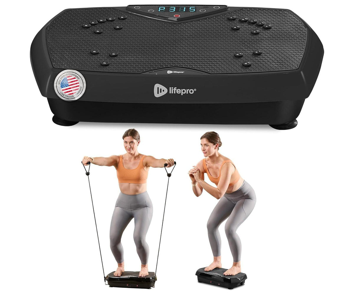 Lifepro HexaPlate Vibration Plate Exercise Machine – Full Body Vibrating Platform with Magnetic Acupoints for Recovery, Toning & Lymphatic Drainage