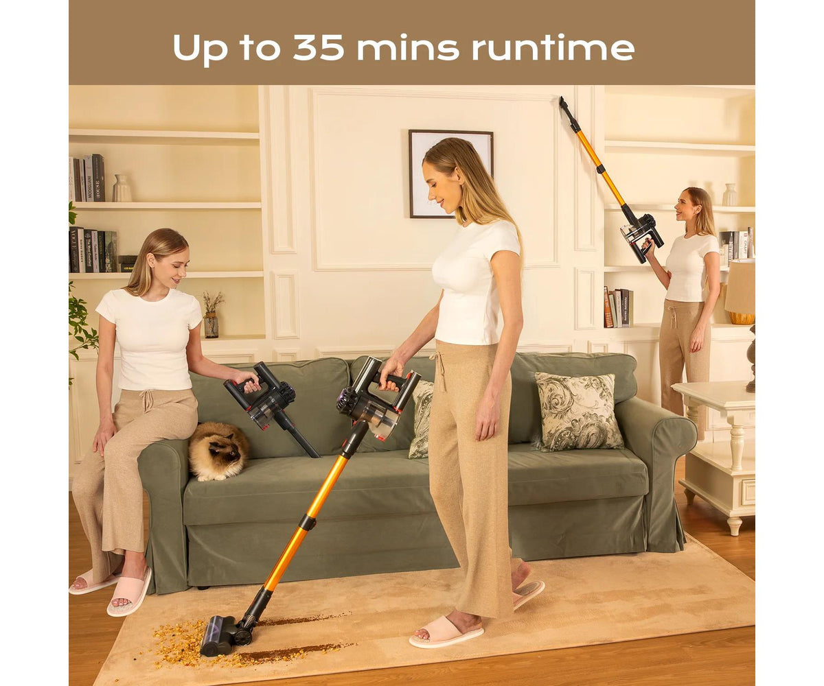 Cordless Vacuum Cleaner, 450W/40Kpa Vacuum Cleaners for Home, Stick Vacuum with Self-Standing, Handheld Vacuum for Pet Hair/Carpet/Floor