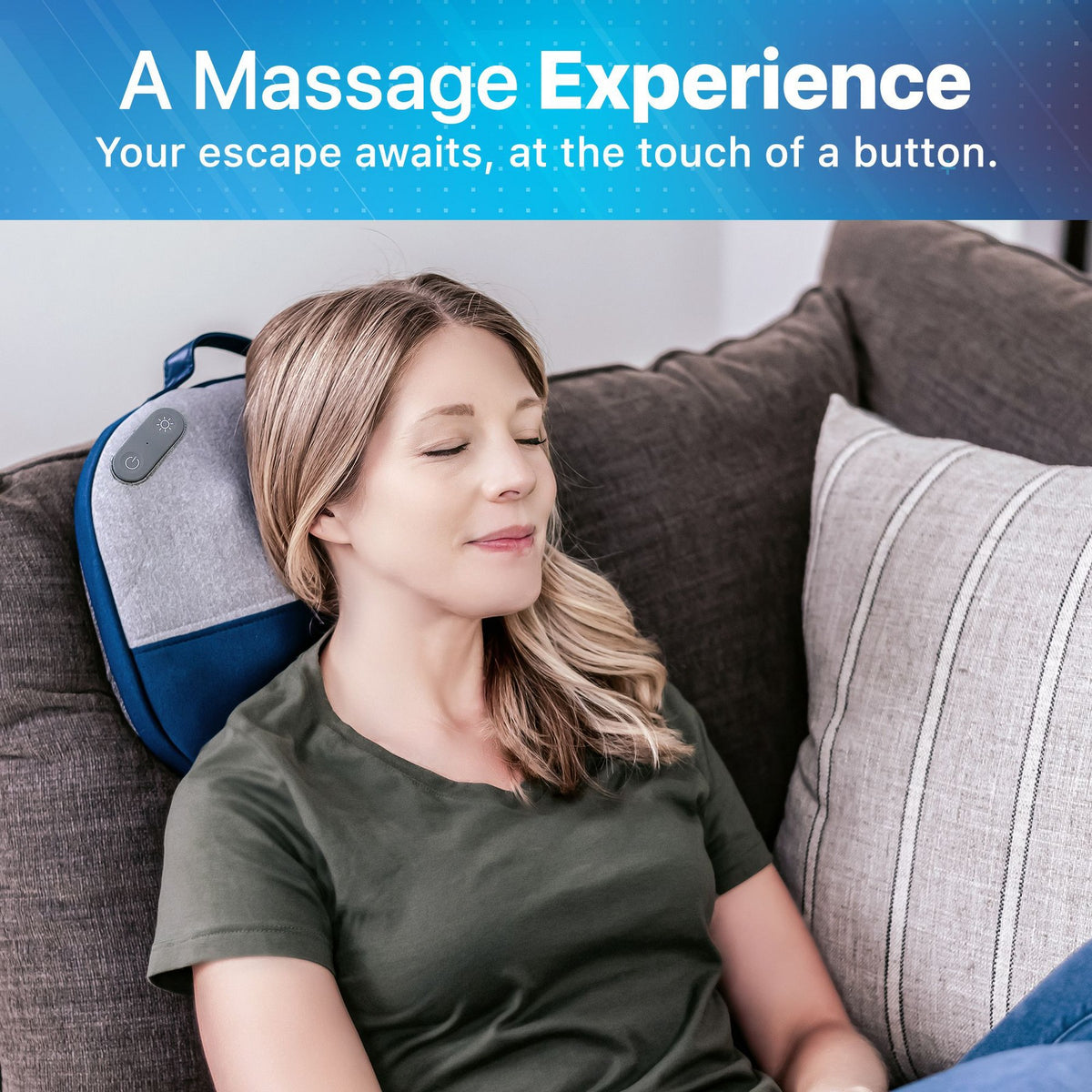 Kumo Cordless Shiatsu Massage Pillow with Heat