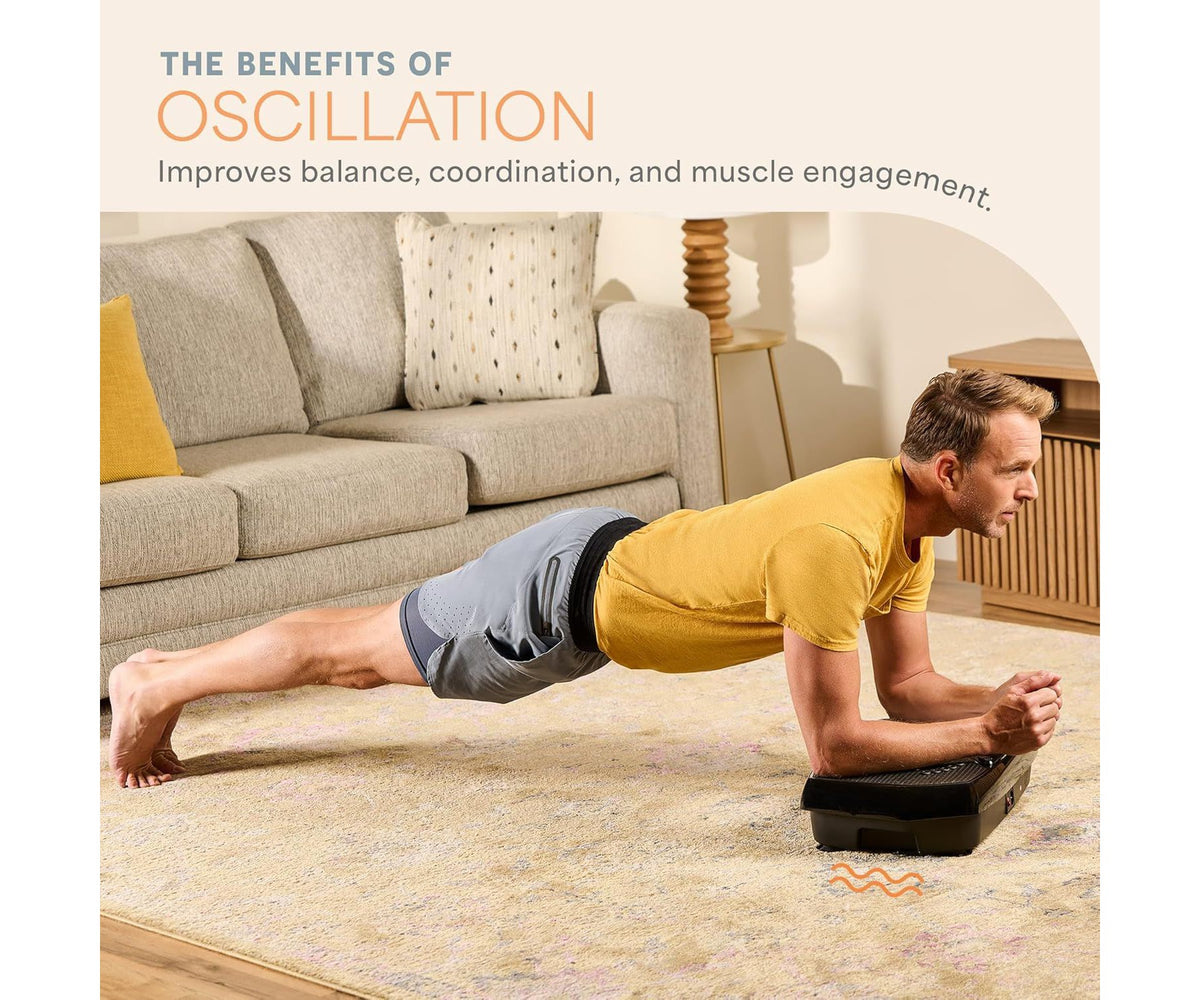 Lifepro HexaPlate Vibration Plate Exercise Machine – Full Body Vibrating Platform with Magnetic Acupoints for Recovery, Toning & Lymphatic Drainage