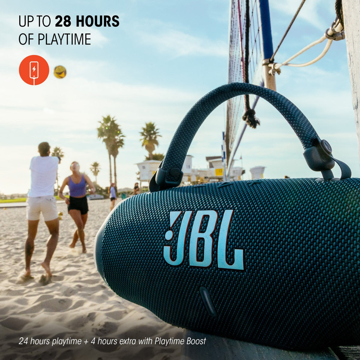 JBL Charge 6 Portable Speaker - Black: USB-C, Bluetooth, IP68, 28-Hour Charge Life
