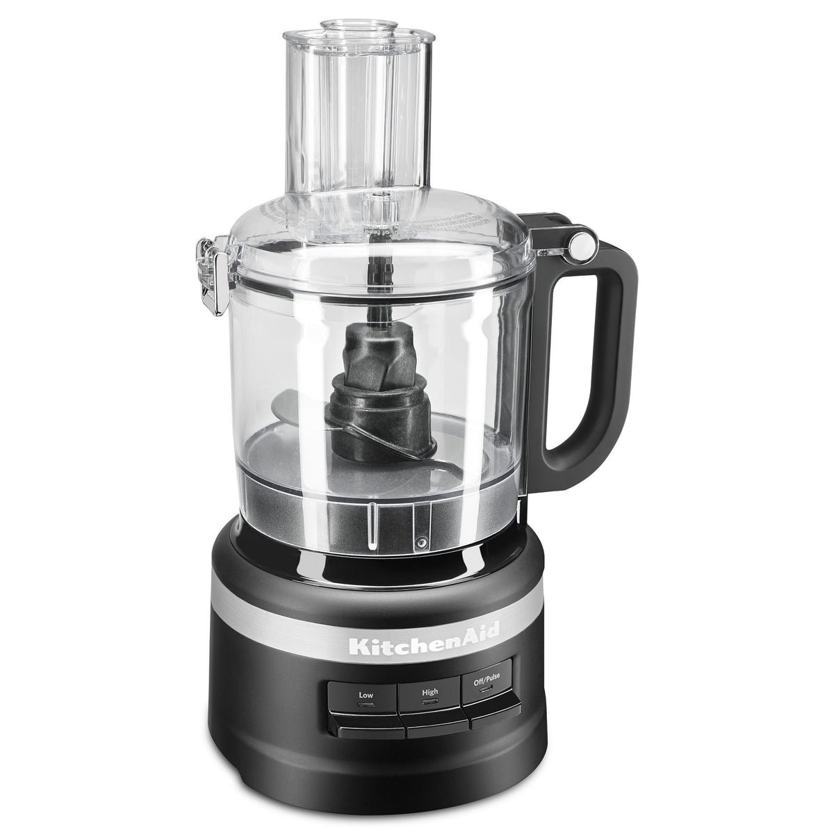 KitchenAid 7 Cup Food Processor - Black - KFP0718BM: Grinds, Chops, Shreds, Mixes, Blends, 3 Speeds, Dishwasher-Safe