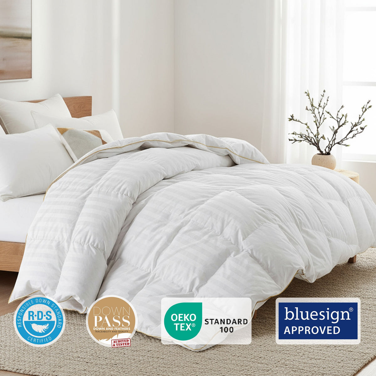 Puredown Premium White Goose Down Comforter Duvet Insert, Luxury and Comfort in One, Twin