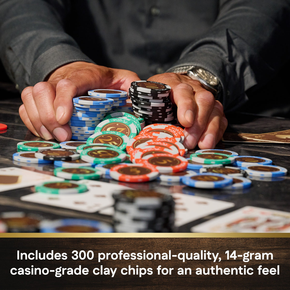 Crafted Luxury 300-Piece Poker Set