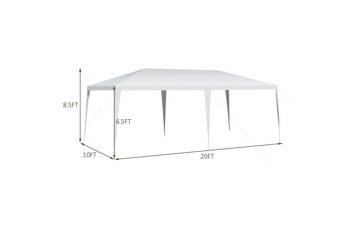Costway 10'x20' Outdoor Party Wedding Tent Heavy Duty Canopy Pavilion
