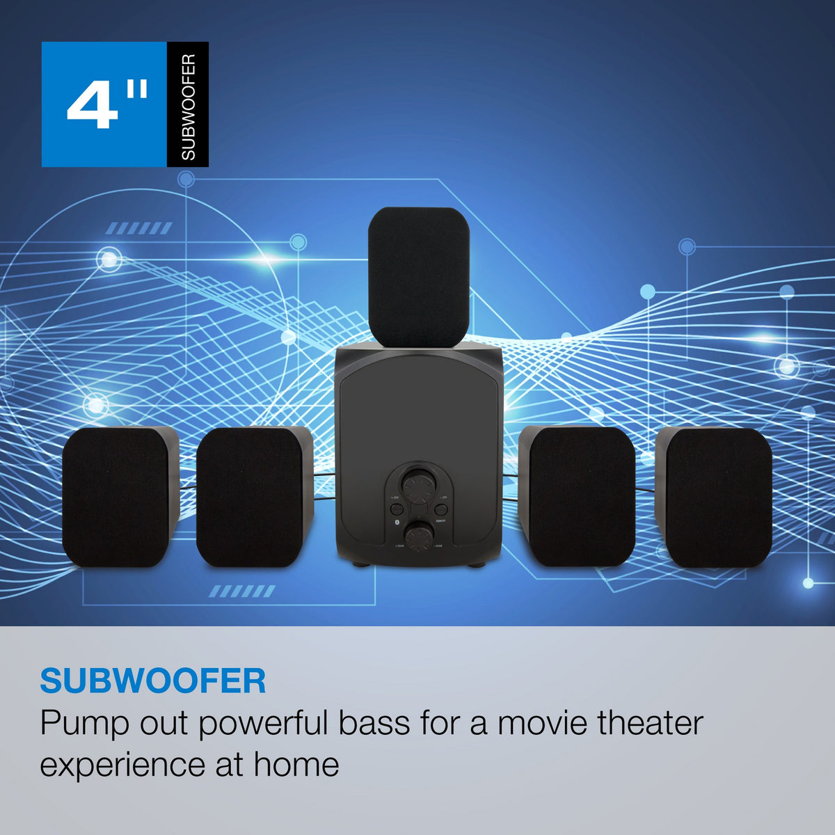iLive 5.1-Channel Home Theater System with Bluetooth, IHTB059BO