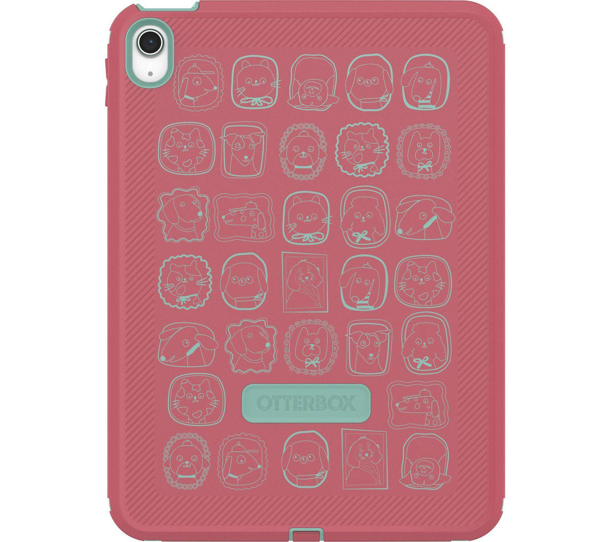 OtterBox iPad A16/10th Gen Defender Series Pro Kids Case - Pawfect Parade Pink