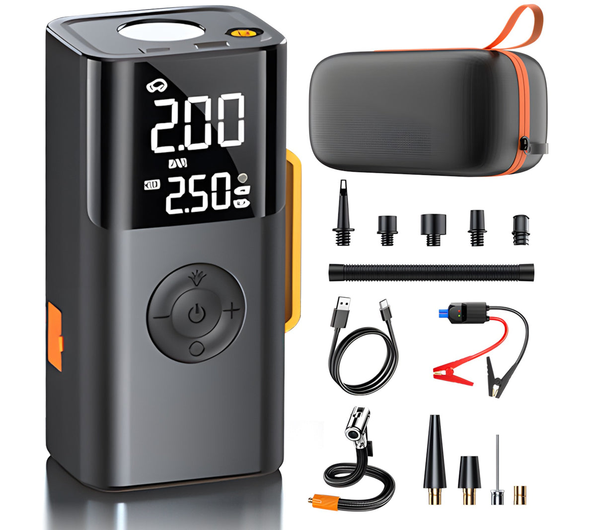 SUGIFT 1500A Car Battery Jump Starter with 150PSI Air Compressor Tire Inflator, Portable Power Bank LED for Emergencies